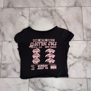 Black and Pink Graphic Tee
